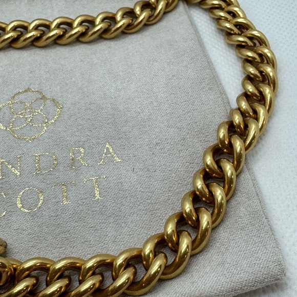Kendra Scott Whitley Chain Necklace Vintage Gold - Picture 6 of 6